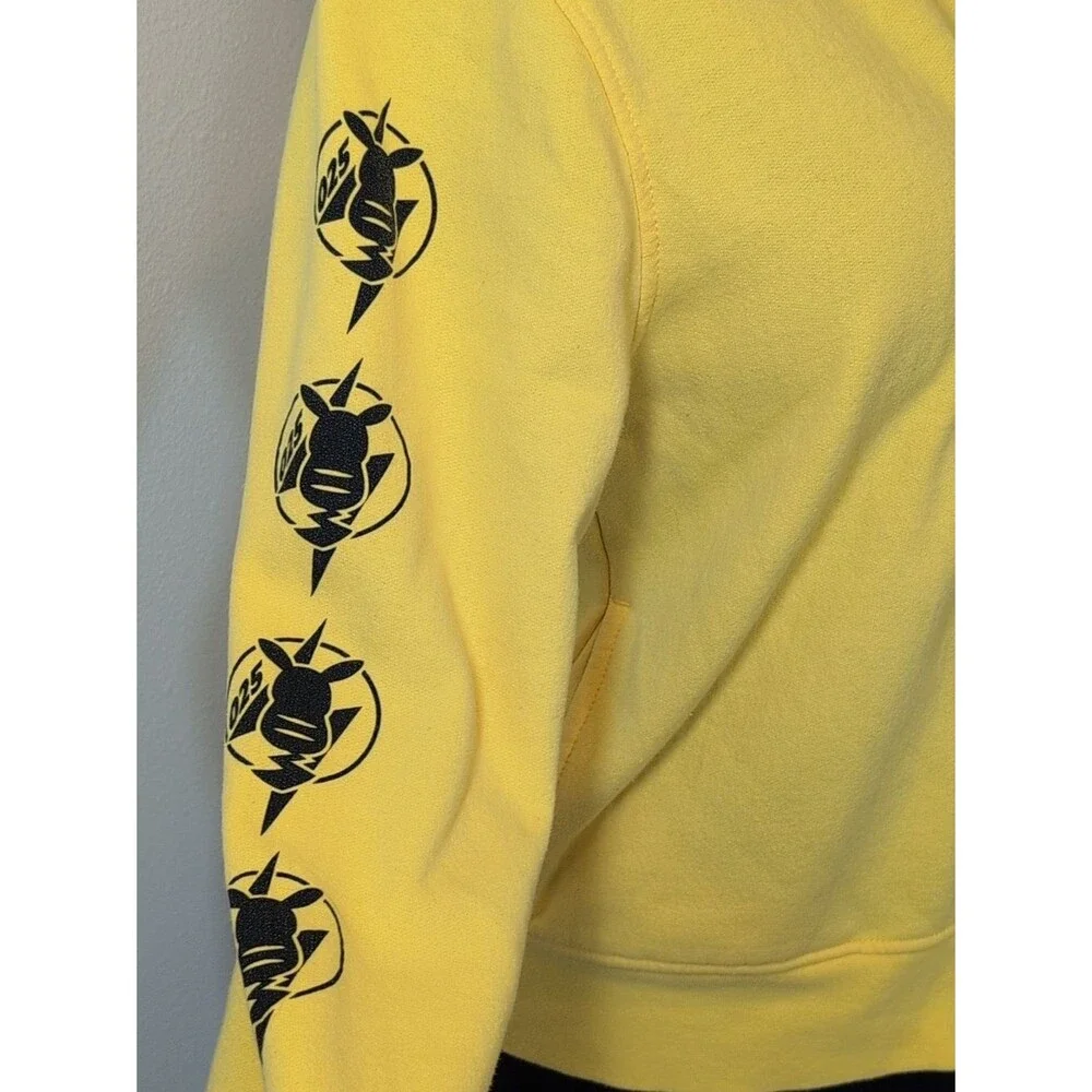 Pokemon Yellow Pikachu Hooded Zip Jacket with Ear Details